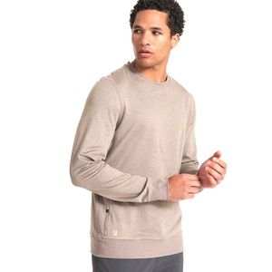 Vuori Mens Ponto Performance Crew Sweatshirt size XL in Walnut Heather